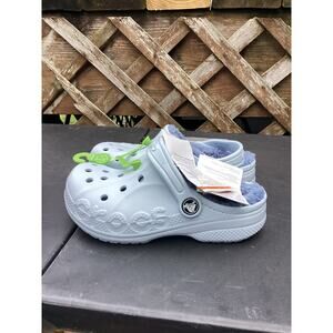 Crocs Baya K Lined Clogs, Unisex Children's Clogs Size 13